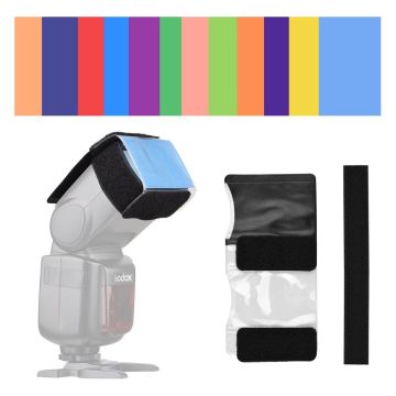 Fotocom Krāsu filtru komplekts kameras zibspuldzēm ar stiprinājumu