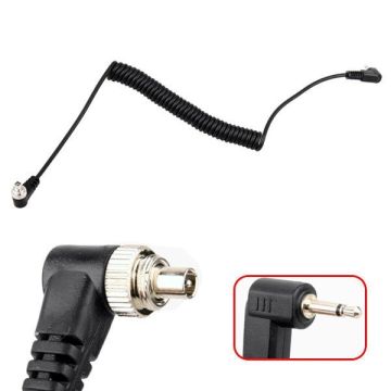 Fotocom PC-2,5mm zibspuldzes sinhro kabelis 30-100cm