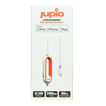 Jupio auto lādētājs 12V ar Lighting MFI