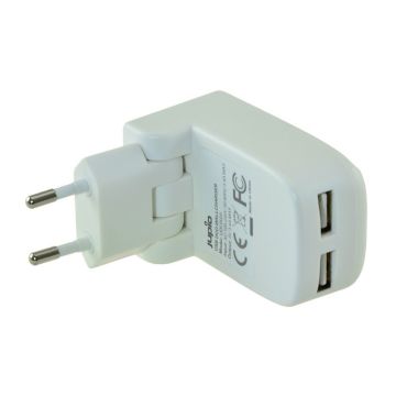 Jupio Dual USB sienas lādētājs 3.4A