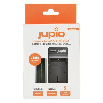 Jupio PowerLED komplekts lādētājs ar NP-F akumulatoru