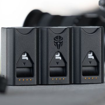 Jupio Pr1me Gear trīs akumulatoru un lādētāja komplekts Nikon EN-EL15