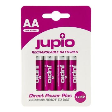 Jupio akumulatori AA 2500 mAh 4 gab. DIRECT POWER PLUS