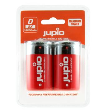 Jupio Rechargeable Batteries D 10.000 mAh 2 pcs