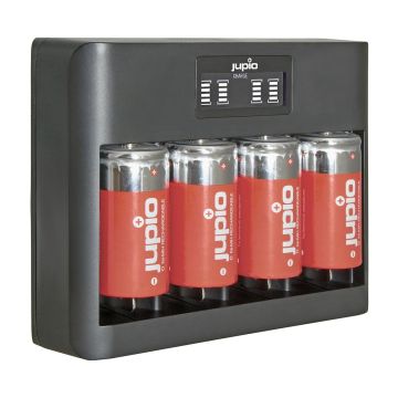 Jupio USB All-In-One (AA/AAA/C/D/9V) LCD lādētājs