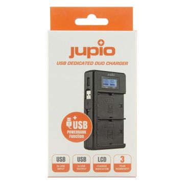 Jupio USB dubultais lādētājs paredzēts Canon LP-E17