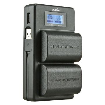 Jupio USB  dubultais lādētājs parēdzēts Canon LP-E6/LP-E6N