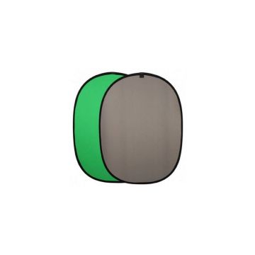 Linkstar R-1482GG salokāms fons hromzaļš/pelēks 148x200cm