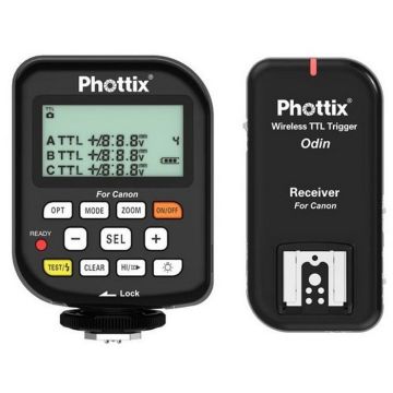 Phottix Odin TTL zibspuldžu palaidēja kompl. Canon noma