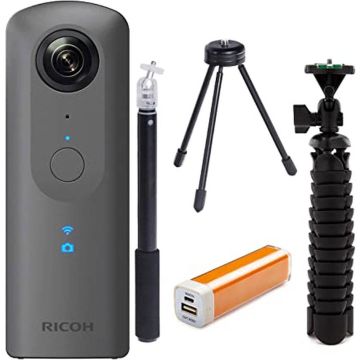 Ricoh Theta 360 Panorāmas Kameras u Monopoda ar Atbalsta Pēdu Komplekta noma