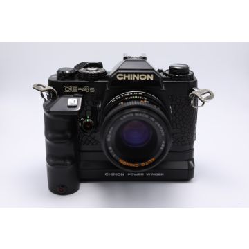 Chinon CE-4s spoguļkamera ar PowerWinder un 1,9/50mm objektīvu