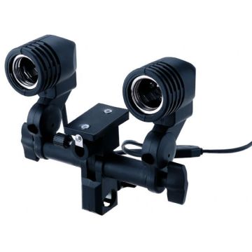 StudioKing Universāla lampa ar diviem E27 cokoliem DLE27D