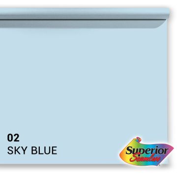 Superior Papīra Fons 02 Sky Blue 2,72 x 11m