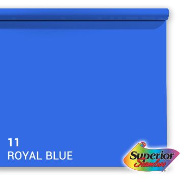 Superior papīra fons 11 Royal Blue Chroma Key 1,35 x 11 m