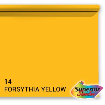 Superior papīra fons 14 Forsīcijas dzeltens 2,72 x 11m