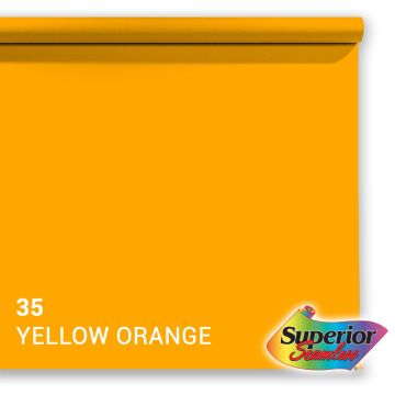 Superior papīra fons 35 Dzeltena-Oranža 2,72 x 11m