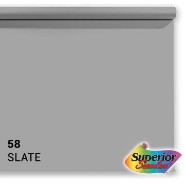 Superior papīra fons 58 Slate pelēks 2,72 x 25m