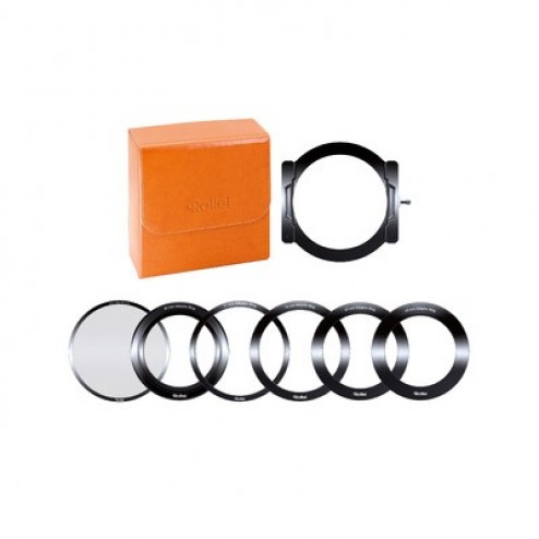 Rollei filtru turētājs 100mm kvadrātiskajiem filtriem ar ieskrūvējamu Polarizācijas Filtru