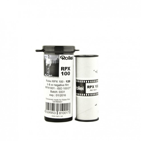 Rollei RPX 100 120 melnbaltā fotofilma