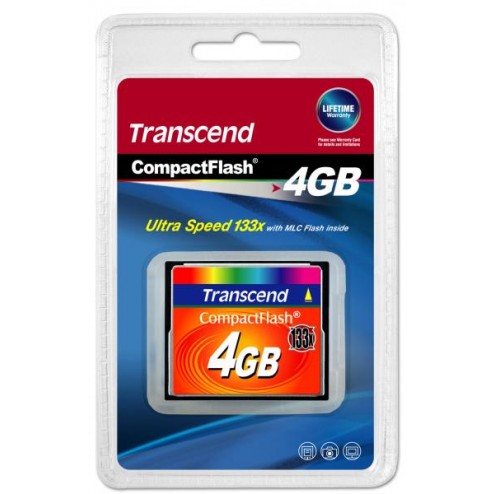 Transcend Compact Flash 4GB Karte MLC 133X