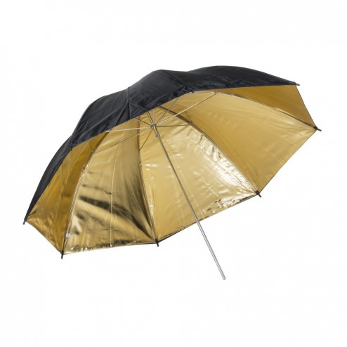 Quadralite studijas lietussargs 120cm zelts