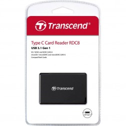 Transcend Type-C Card Reader TS-RDC8K USB 3.1 Gen 1 / USB 3.0 karšu lasītājs