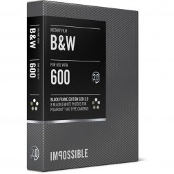 Impossible 600 B&W Gen 2.0 Polaroid filma