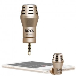 Boya BY-A100 Omnidirekcionāls Kondensatoru Mikrofons Viedtālruņiem