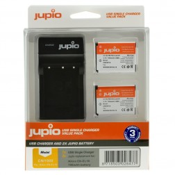 Jupio Kit: 2x EN-EL19 akumulatori + USB lādētājs parezdēts Nikon