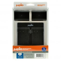 Jupio Kit: 2x DMW-BLF19E akumulatori ar 1860mAh ietilpību + USB Dubultais lādētājs