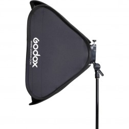 Godox S2 Bowens adapteris kameras zibspuldzēm + softbokss + sūna 80x80cm