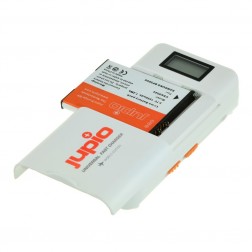 Jupio Universālais ātrais lādētājs Li-Ion - AA + 2.1A USB ar LCD