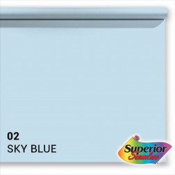 Superior papīra fons 02 Sky Blue 1.35 x 11m