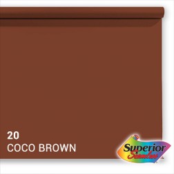 Superior papīra fons 20 Coco Brown 1.35 x 11m