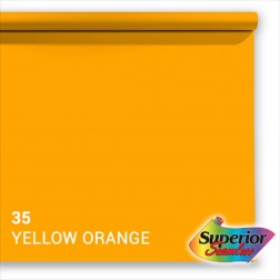 Superior papīra fons 35 Yellow-Orange 1.35 x 11m
