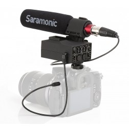 Saramonic MixMic 2-Channel XLR On-Camera Audio Mixer with SR-NV5 Shotgun Mic Kit 