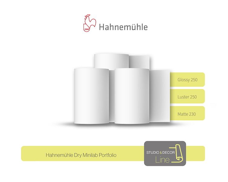 152 mm x 65 m | Dry Minilab Luster 250g Hahnemühle | 2 role