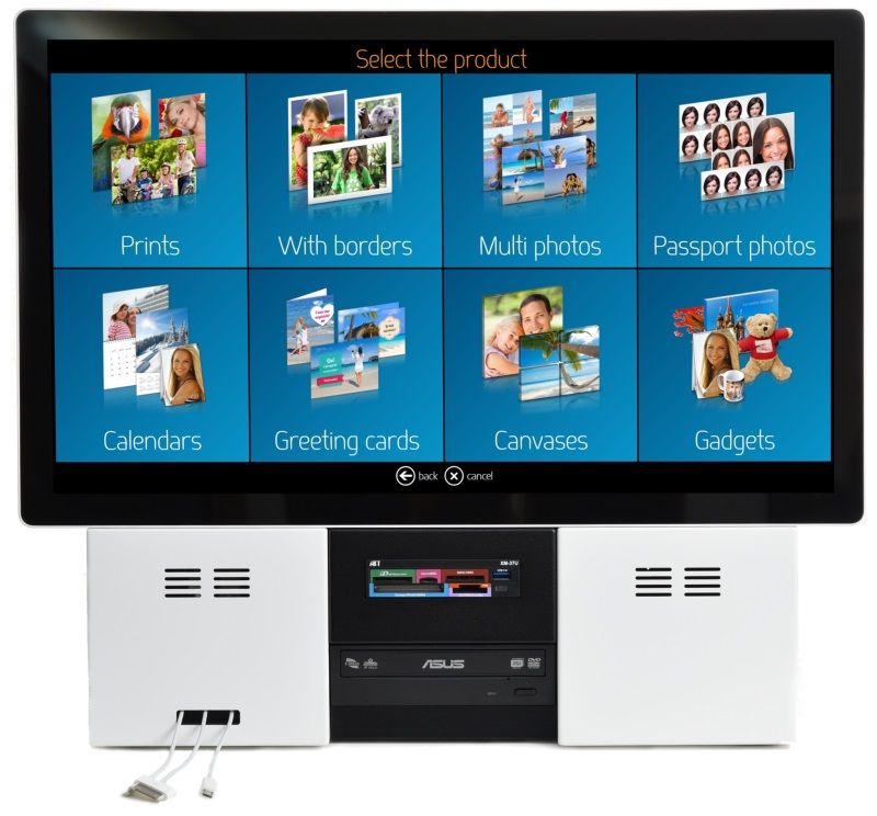 Photo kiosk DiLand D23 with DNP DS-RX1HS printer