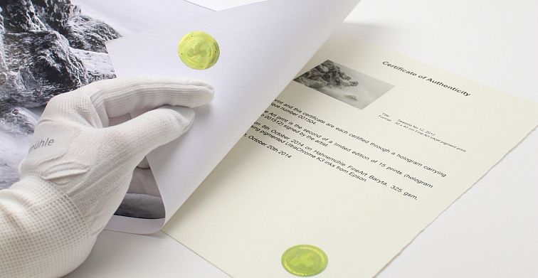 A4/25 Certificate of Authenticity Hahnemühle