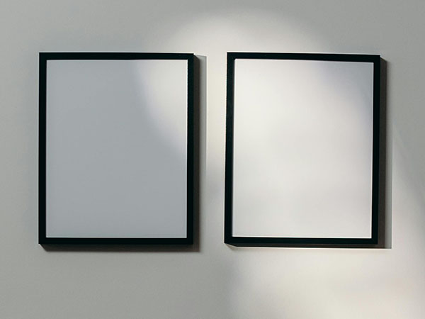 Backing frames and hanging